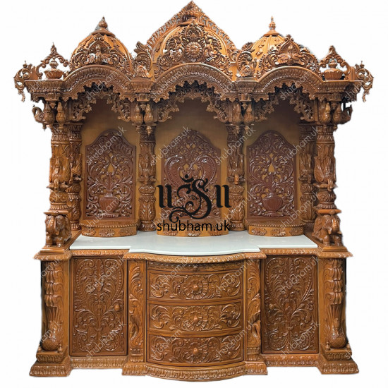 Buy Big Exquisite Wooden Mandir Temple in the UK