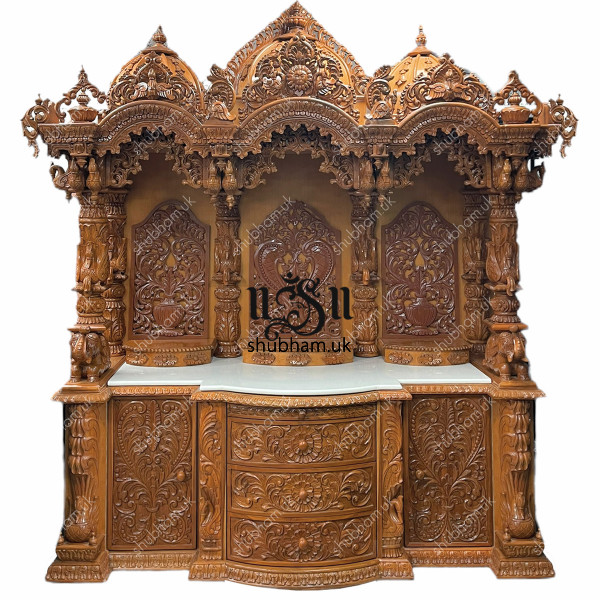 Buy Big Exquisite Wooden Mandir Temple in the UK
