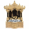 Indian Hindu Wooden Carved Sevan Wood Temple for home 