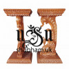 Elegantly Carved Peacock Design High Console Table for Hallway