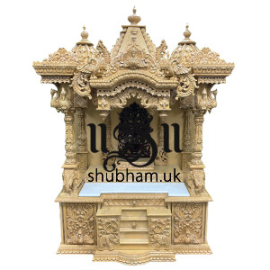 Fully Hand-carved Indian Pooja Altar For Home Mandir 