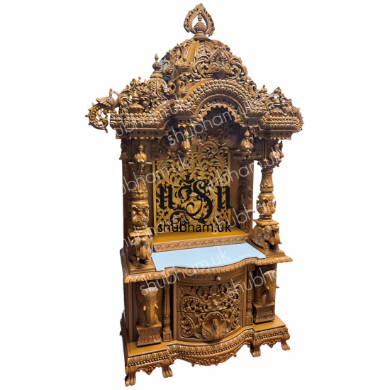 Handcrafted Mandir Pooja Ghar Mandap For Worship at Home