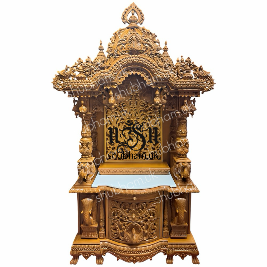 Handcrafted Mandir Pooja Ghar Mandap For Worship at Home