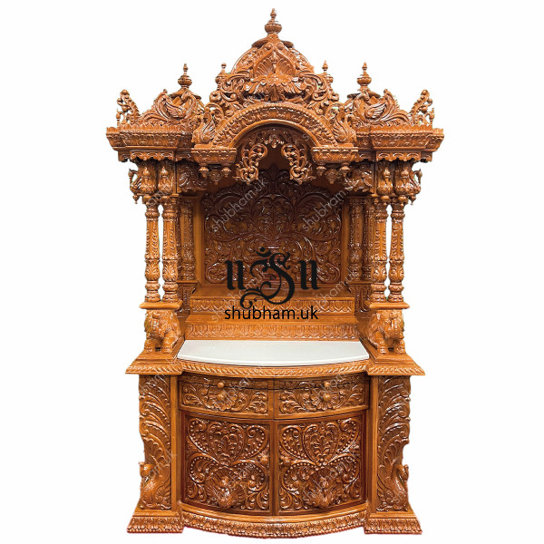 Buy online Wooden Altar for Home in Teak wood 