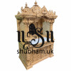 Antique Style Hand carved Wooden Pooja Ghar UK - Canada - USA Antique Style Hand carved Wooden Pooja Ghar UK - Canada - USA
