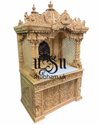 Antique Style Hand carved Wooden Pooja Ghar UK - Canada - USA