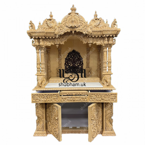 Antique Style Hand carved Wooden Pooja Ghar UK - Canada - USA