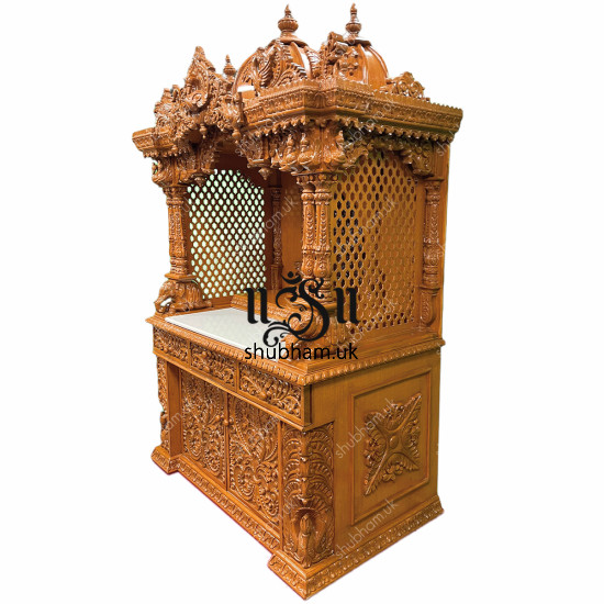 Pooja Ghar Teak Wooden Mandapam for home in UK - Canada - USA