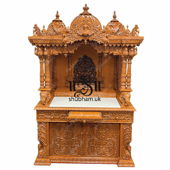 Pooja Ghar Teak Wooden Mandapam for home in UK - Canada - USA