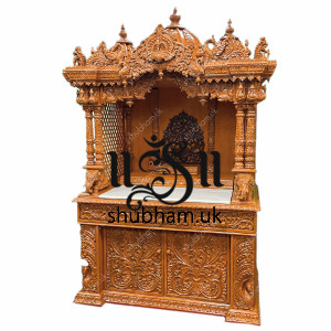 Pooja Ghar Teak Wooden Mandapam for home in UK - Canada - USA Pooja Ghar Teak Wooden Mandapam for home in UK - Canada - USA