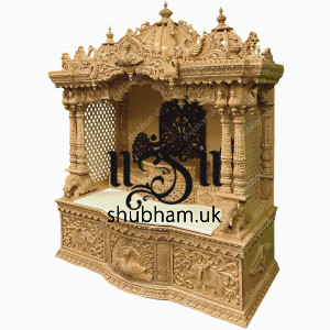 Sevan Wood Swaminarayan Mandir style Temple for Home
