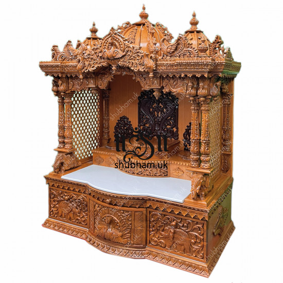Exquisite Large size Hindu Wooden mandir Temple for Home