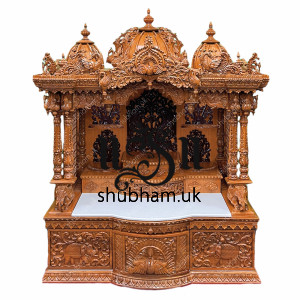 Exquisite Large size Hindu Wooden mandir Temple for Home