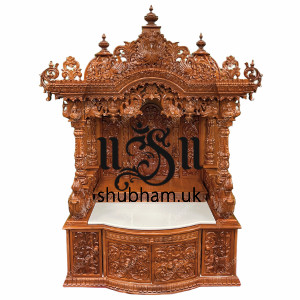 Buy Online Sagwan Wood Puja Mandir for Indian home