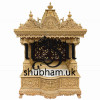 Beautifully carved small Puja Wooden Mandir for Home
