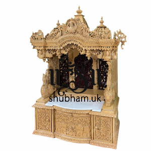 Beautiful sevan wood temple with intricate carving Beautiful sevan wood temple with intricate carving