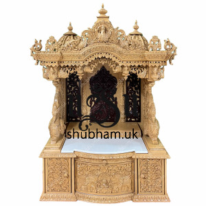 Beautiful sevan wood temple with intricate carving