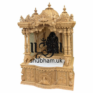 Buy Beautifuly Engraved Sevan Wooden Pooja Ghar Mandir UK Buy Beautifuly Engraved Sevan Wooden Pooja Ghar Mandir UK