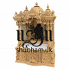Buy Beautifuly Engraved Sevan Wooden Pooja Ghar Mandir UK