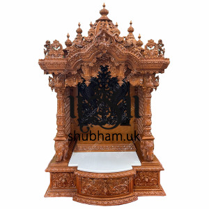 Small Indian Pooja Ghar Mandir for Home with Gopuram