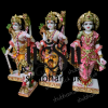 Beautiful Family Ram Darbar Marble Murti for Home Mandir UK