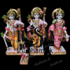 Beautiful Family Ram Darbar Marble Murti for Home Mandir UK