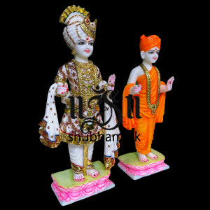 Superior Quality Statue Swaminarayan Marble Murti UK for Home Temple Superior Quality Statue Swaminarayan Marble Murti UK for Home Temple