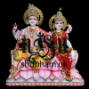 Divine Marble Murti of Laxmi ji and Vishnu Ji for Home Mandir