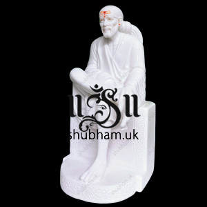 Shirdi Sai Baba Marble Statue for Home Temple UK Shirdi Sai Baba Marble Statue for Home Temple UK