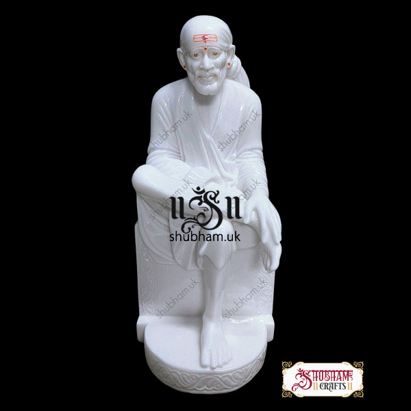 Buy Big Size Marble Shirdi Sai Baba Statue UK