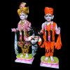 Handmade God Akshar Purushottam - Marble Swami Narayan Statue Idol UK