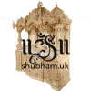 Ganeshji Design Sevan Wood Puja Mandir Wooden Temple UK