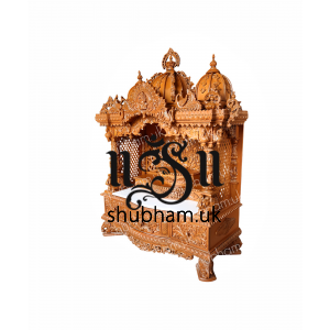 Ganeshji Teak Wood Home Mandir UK 
