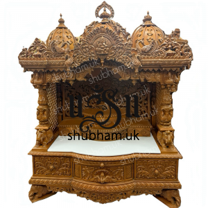 Ganeshji Teak Wood Home Mandir UK 