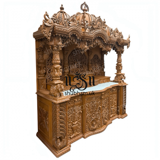 Buy Big Wooden Pooja Mandapan Mandir for Home in the UK