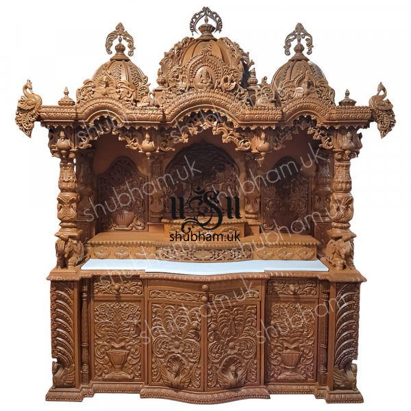 Buy Big Wooden Pooja Mandapan Mandir for Home in the UK