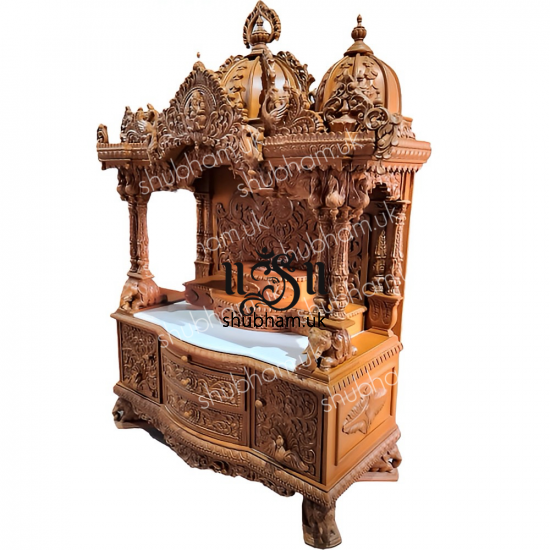 Large size Hindu Wooden mandir for Home
