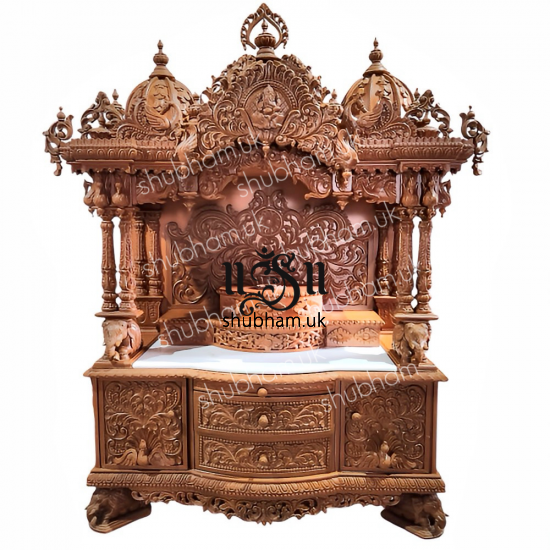 Large size Hindu Wooden mandir for Home