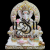 Super fine Pure White Vietnam Marble Ganesh Ji Statue