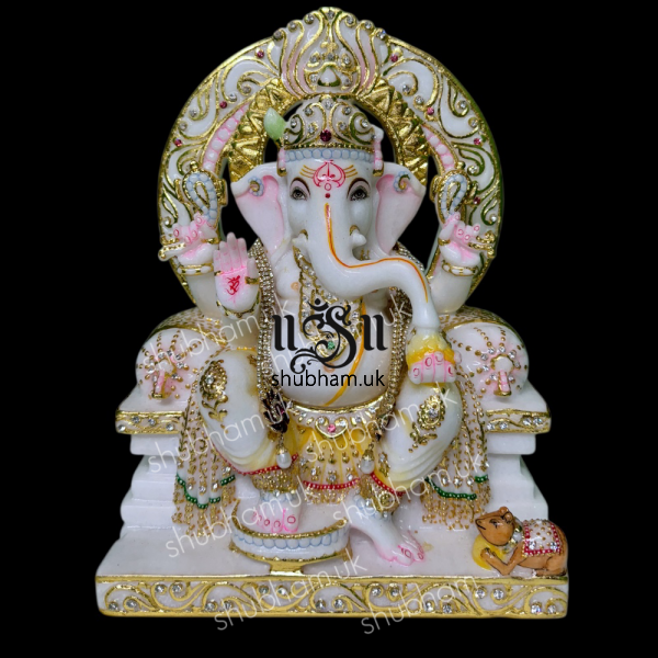 Ganesh Ji Marble Stone Statue for Your Home Temple