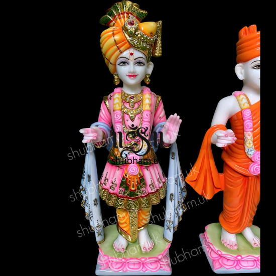 Bagwan Swaminarayan Marble Statue for Home Temple UK USA