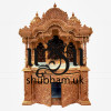 Sewan Wood Teak Brown Colour Wooden Temple for Home