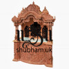 Sewan Wood Teak Brown Colour Wooden Temple for Home