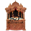Sewan Wood Teak Brown Colour Wooden Temple for Home