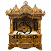 Intricate Hand Carved Wooden mandir for Home