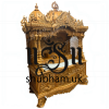 Intricate Hand Carved Wooden mandir for Home