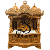 Intricate Hand Carved Wooden mandir for Home