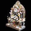 Beautiful Ganesha Seated on Peacock Sinhasan - 13 inch Beautiful Ganesha Seated on Peacock Sinhasan - 13 inch