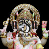 Classic Ganesh ji Seated on Lotus Flower - 18 inch Classic Ganesh ji Seated on Lotus Flower - 18 inch