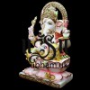 Classic Ganesh ji Seated on Lotus Flower - 18 inch